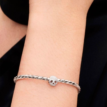 Charm Pandora Mini calavera textura 794040C00