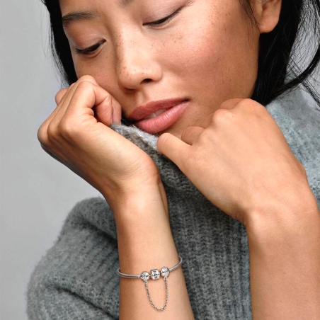 Charm Pandora cadena de seguridad corazones 791088-05