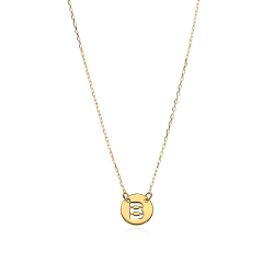 Gargantilla Oro 18k Letra B "Abc"