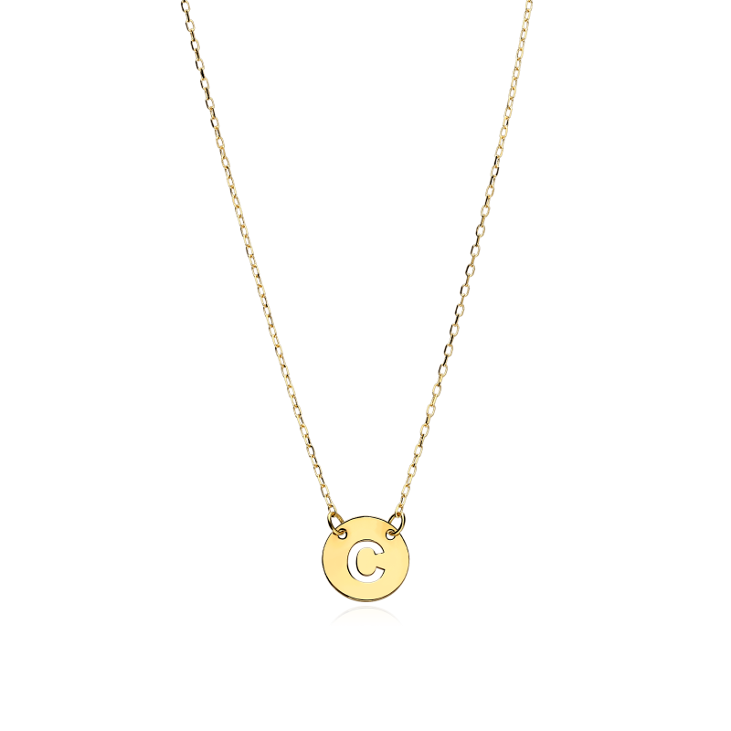 Gargantilla Oro 18k Letra C "Abc"
