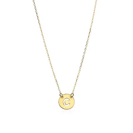 Gargantilla Oro 18k Letra C "Abc"