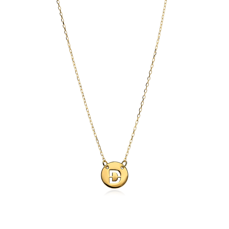 Gargantilla Oro 18k Letra D "Abc"