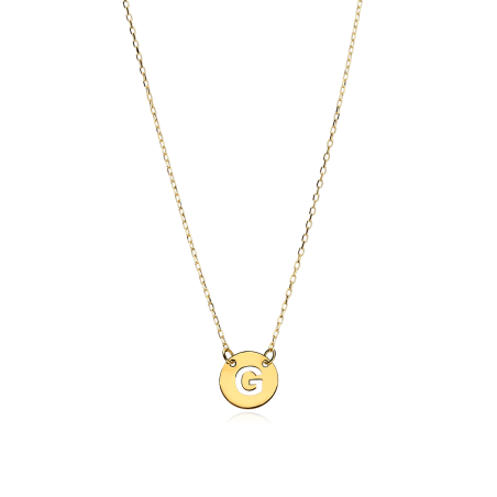 Gargantilla Oro 18k Letra G "Abc"