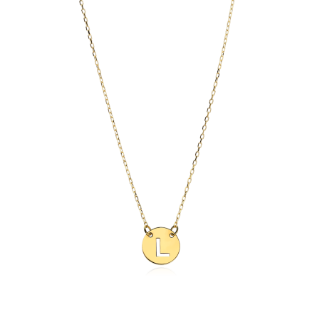 Gargantilla Oro 18k Letra L "Abc"
