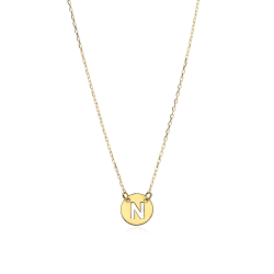 Gargantilla Oro 18k Letra N "Abc"