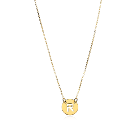 Gargantilla Oro 18k Letra R "Abc"