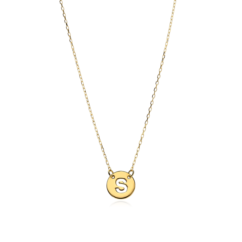 Gargantilla Oro 18k Letra S "Abc"