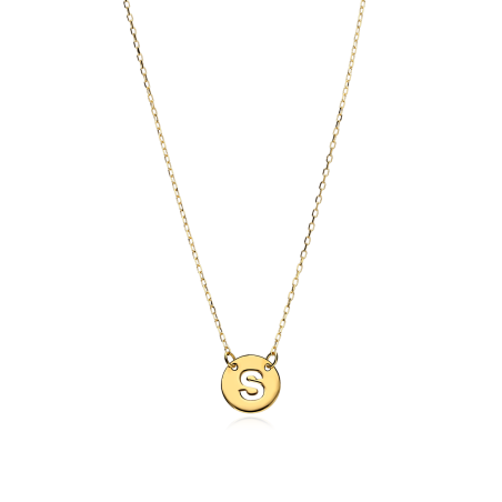 Gargantilla Oro 18k Letra S "Abc"
