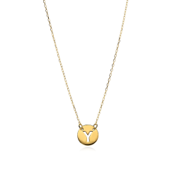 Gargantilla Oro 18k Letra Y "Abc"