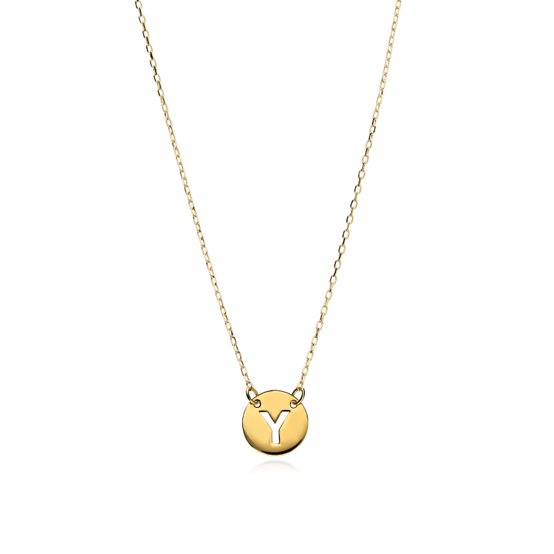 Gargantilla Oro 18k Letra Y "Abc"