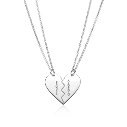 Gargantilla doble personalizada Plata primera ley "Shirley"