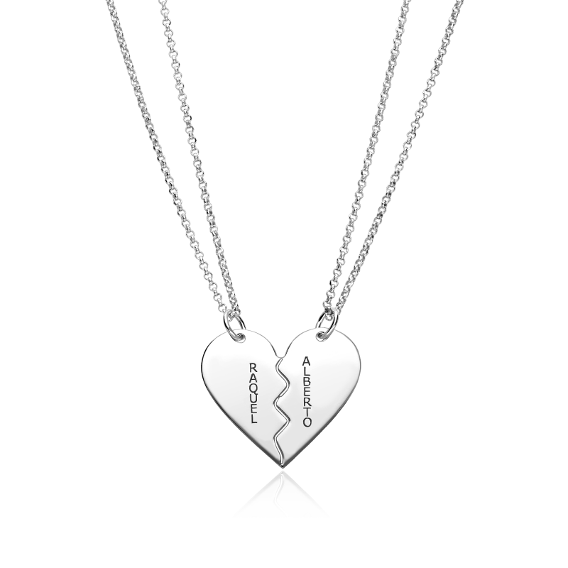 Gargantilla doble personalizada Plata primera ley "Shirley"