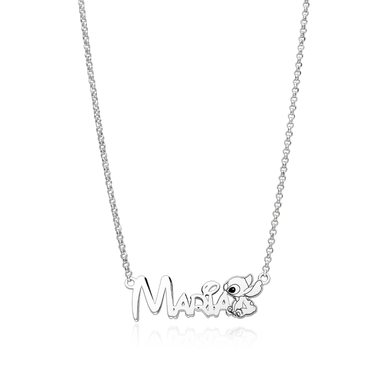 Gargantilla personalizable Plata primera ley "Stitch"