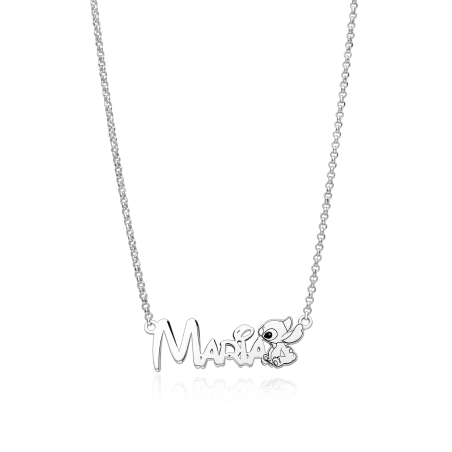 Gargantilla personalizable Plata primera ley "Stitch"