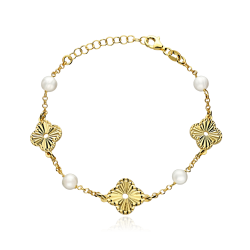 Pulsera Plata baño y perlas cultivadas "Vankli"