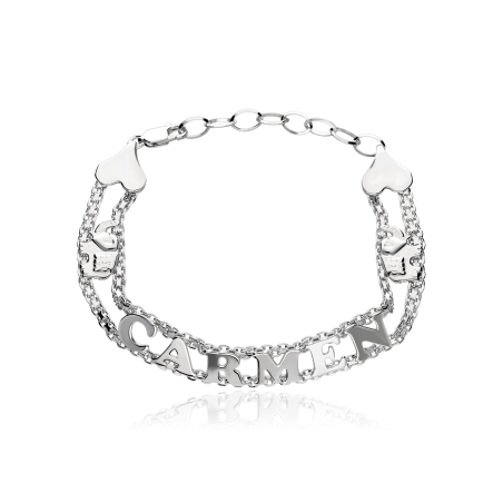 Pulsera personalizable Plata primera ley "Claude"