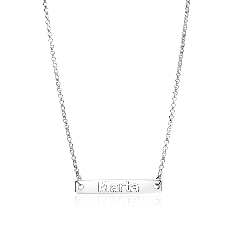 Gargantilla personalizable Plata primera ley "Kurt"