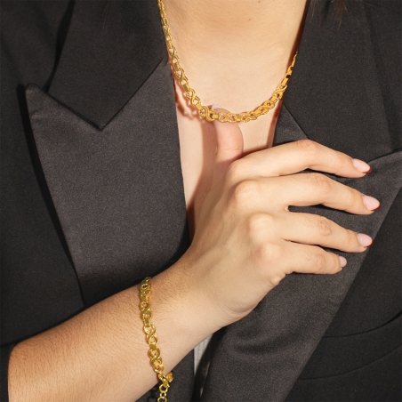 Pulsera Lotus Style dorada acero mujer LS2578-2/2