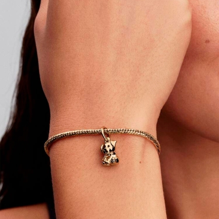 Charm Pandora colgante dorado cachorro 768009C01