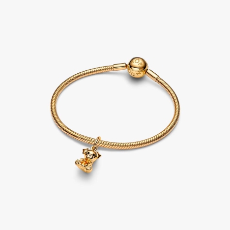 Charm Pandora colgante dorado cachorro 768009C01
