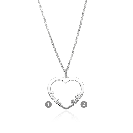 Gargantilla personalizable Plata primera ley corazón "Kamasi"