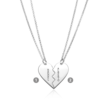 Gargantilla doble personalizada Plata primera ley "Shirley"