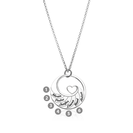 Gargantilla personalizable Plata primera ley corazón "Etta"