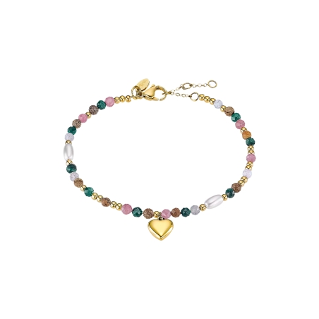 Pulsera Lotus Style acero corazón dorado LS2553-2/2