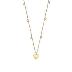 Collar Lotus Style corazones y círculos dorados LS2558-1/2