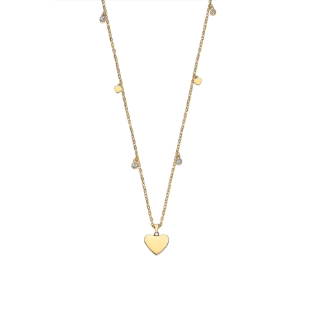 Collar Lotus Style corazones y círculos dorados LS2558-1/2