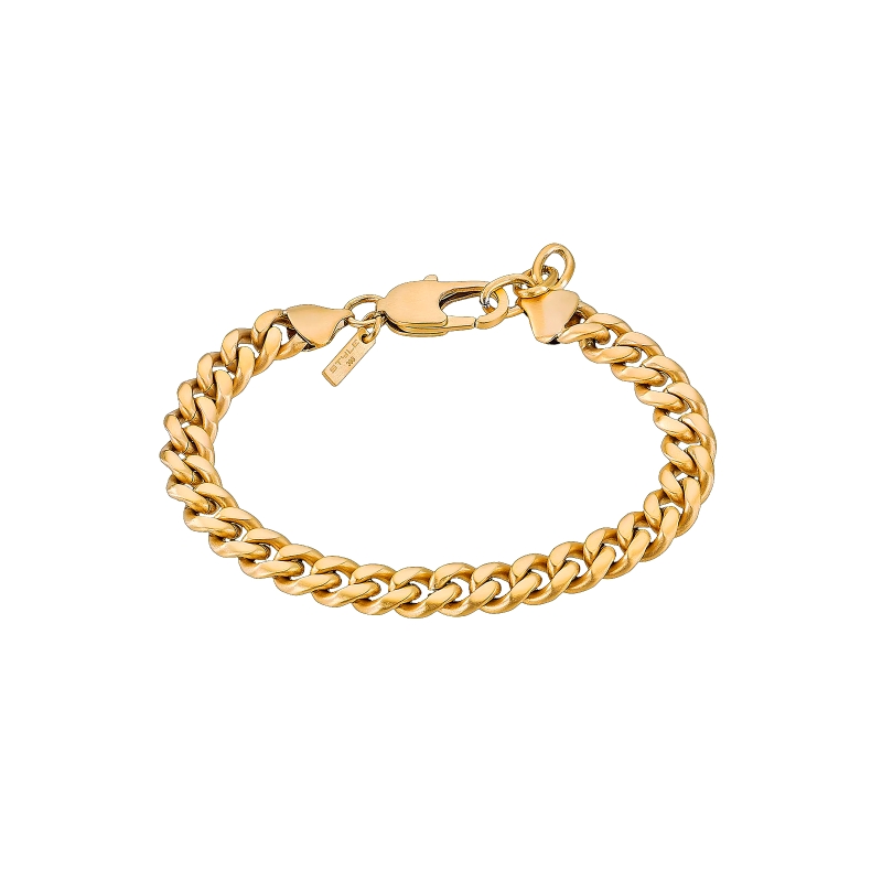 Pulsera Lotus Style acero eslabones dorados hombre LS2597-2/2
