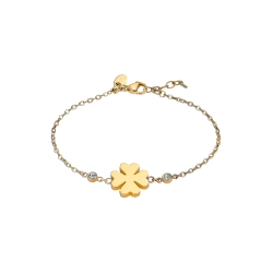 Pulsera Lotus Style trébol dorado LS2601-2/2