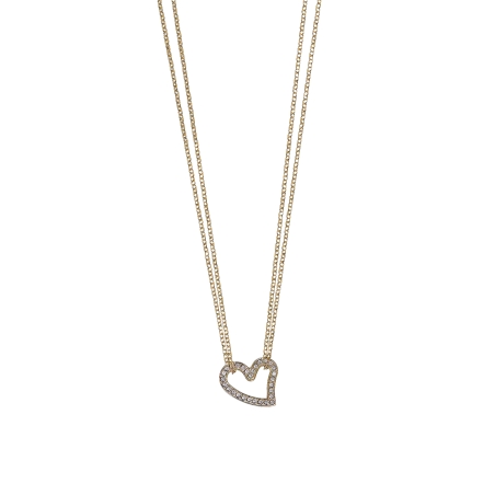 Collar Lotus Style corazón dorado LS2556-1/2