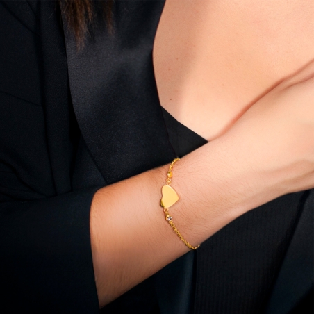 Pulsera Lotus Style corazón dorado LS2558-2/2