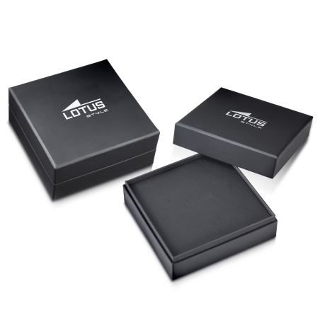 Pulsera Lotus Style Men Basic piel negra LS2546-2/1