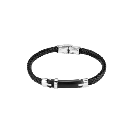 Pulsera Lotus Style Men Basic piel negra LS2546-2/1
