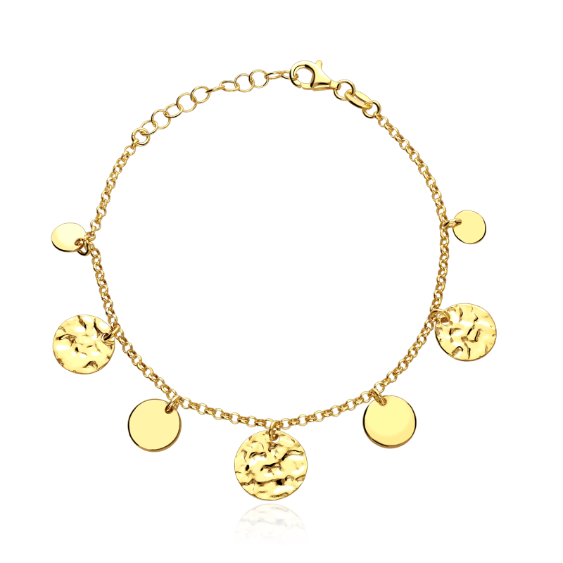 Pulsera Plata primera ley baño círculos "Jenner"