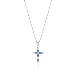 Gargantilla Zafiros y Diamantes  Bedonia 