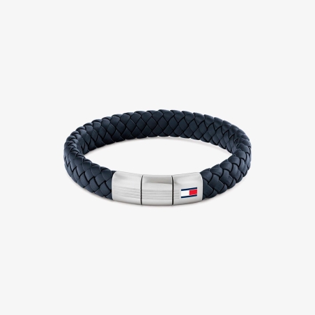 Pulsera Tommy Hilfiger piel trenzada azul 2790660