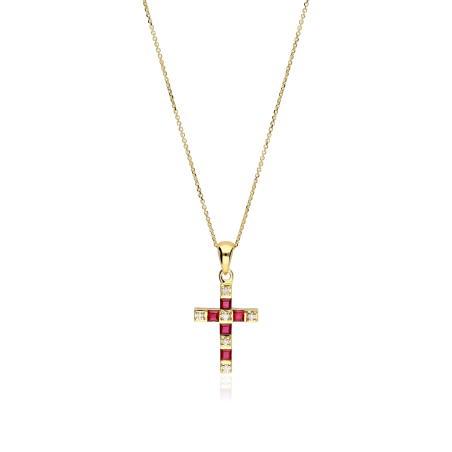 Gargantilla rubíes y diamantes 0.04cts "Bedonia"