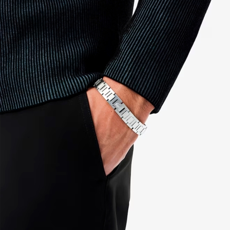 Pulsera Lacoste Metropole acero hombre 2040117