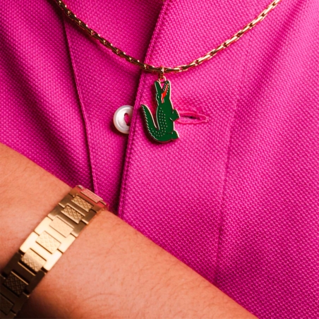 Pulsera Lacoste Metropole acero dorado hombre 2040120