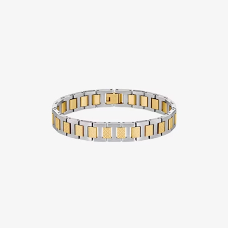 Pulsera Lacoste Metropole acero bicolor hombre 2040556