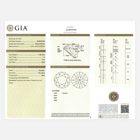 Solitario Oro 18k y diamante G VS2 1.00cts "Roma"