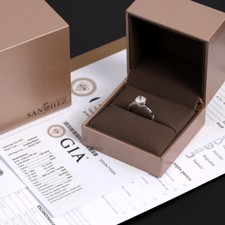 Solitario Oro 18k y diamante G VS2 1.00cts "Roma"