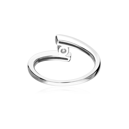 Anillo Oro blanco 18k y diamantes 0.34cts "Grazie"