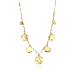 Gargantilla Plata primera ley baño Oro 18k "Attraction"