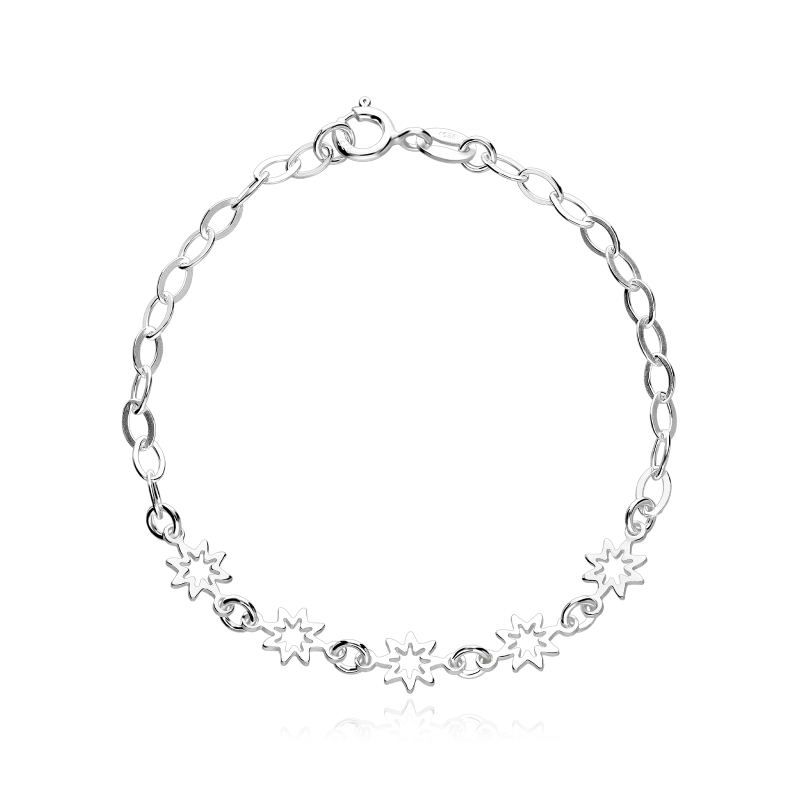 Pulsera Plata primera ley estrellas "Eridani"