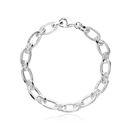 Pulsera Plata Primera ley 18cm "Asilah"