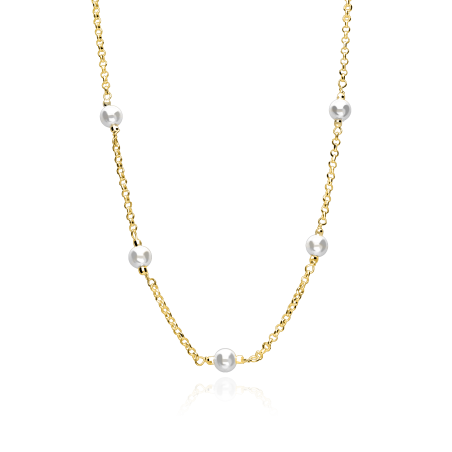 Gargantilla plata primera ley y perlas "Vichy"